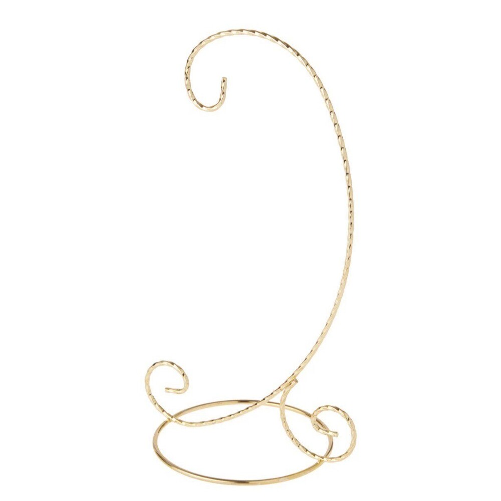 Gold Metal Ornament Display Stand Holder